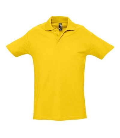 SOLS Mens Spring II Short Sleeve Heavyweight Polo Shirt (Gold) - UTPC320