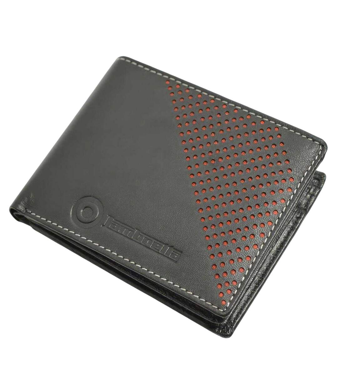 Portefeuille Motif/style Perforé Taille Unique Noir Mélange Lambretta-2