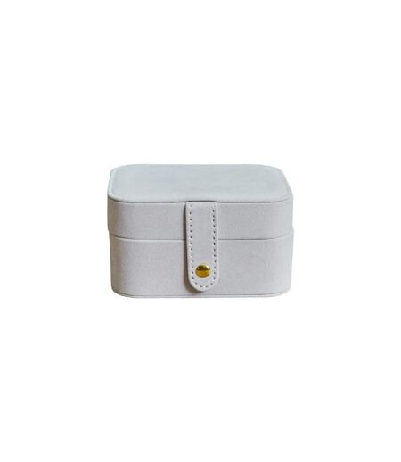 Boîte à Bijoux & Montres Velours 13cm Blanc