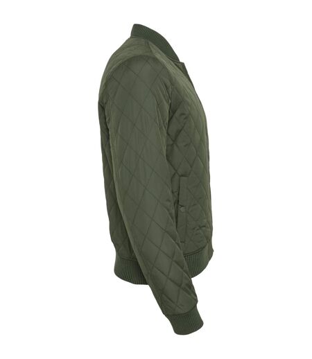 Doudoune Motif/style Losange Homme Olive Urban Classics