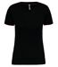 T-shirt professionnel DayToDay pour femme - WK3021 - noir et rouge