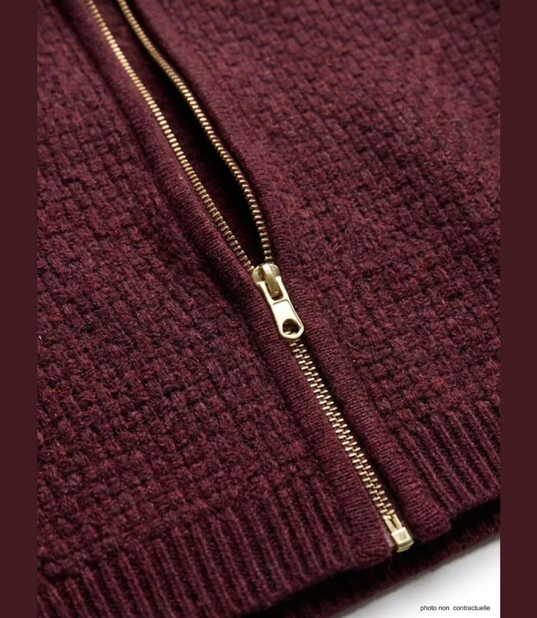 Cardigan Uni Femme Café (Réf. CAFE1)-4