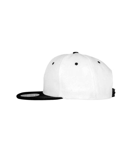 Result Headwear Unisex Adult Bronx Contrast Snapback Cap (White/Black) - UTPC5712