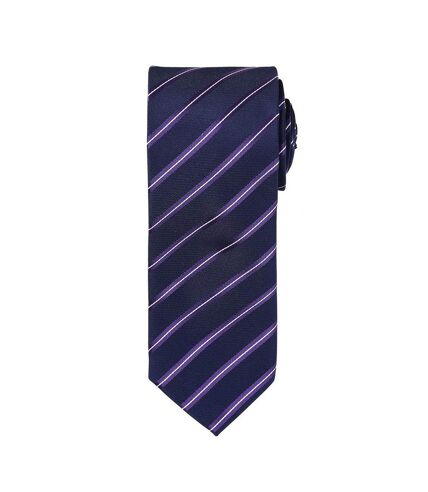 Premier - Cravate - Homme (Bleu marine / Violet) (Taille unique) - UTPC6126