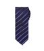 Mens stripe tie one size navy/purple Premier