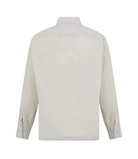 Surchemise Manches Longues Motif/style Fût Homme Beige Clair Boss
