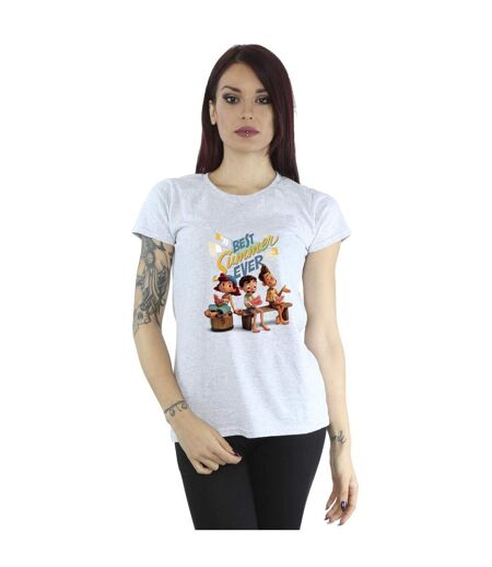 Disney T-shirt en coton Luca Best Summer Ever Womens/Ladies (Gris sportif) - UTBI26235