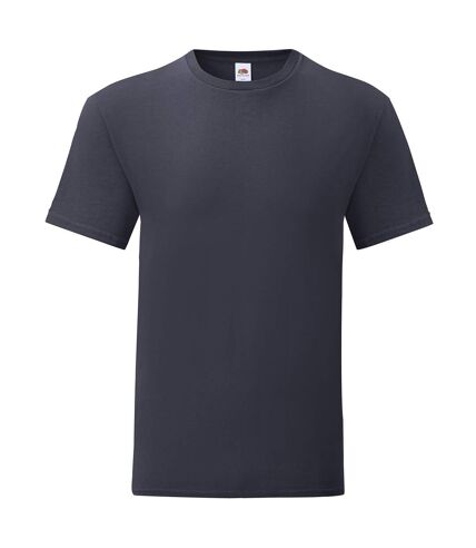 T-shirt iconic homme bleu marine foncé Fruit of the Loom