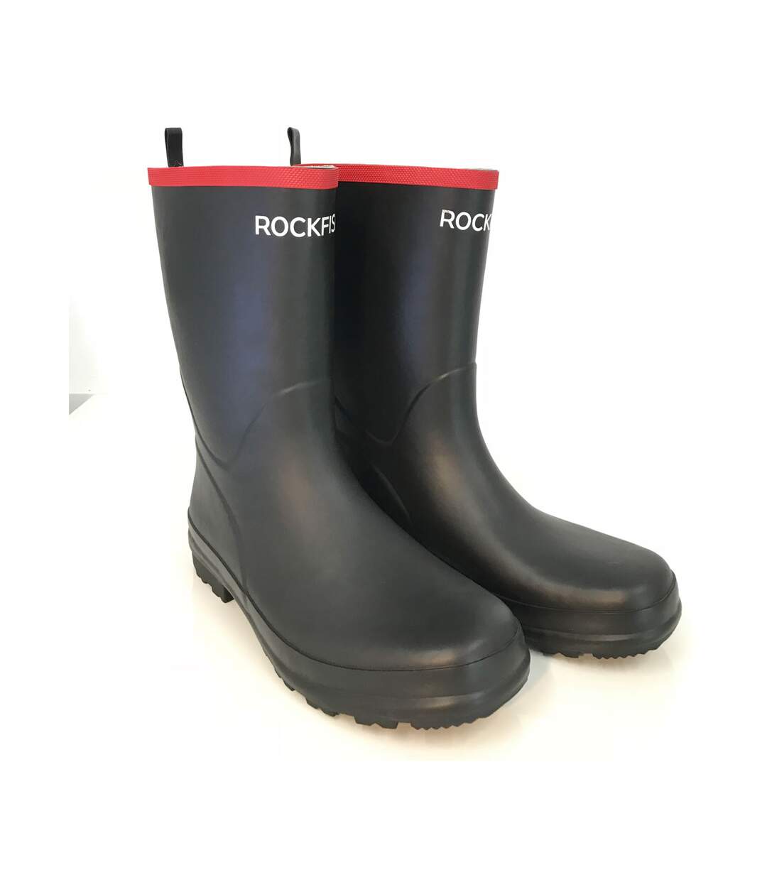 Bottes de pluie femme noir / rouge Rockfish-1