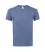 SOLS Mens Imperial Heavyweight Short Sleeve T-Shirt (Blue)
