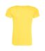 T-shirt cool femme jaune Awdis-2