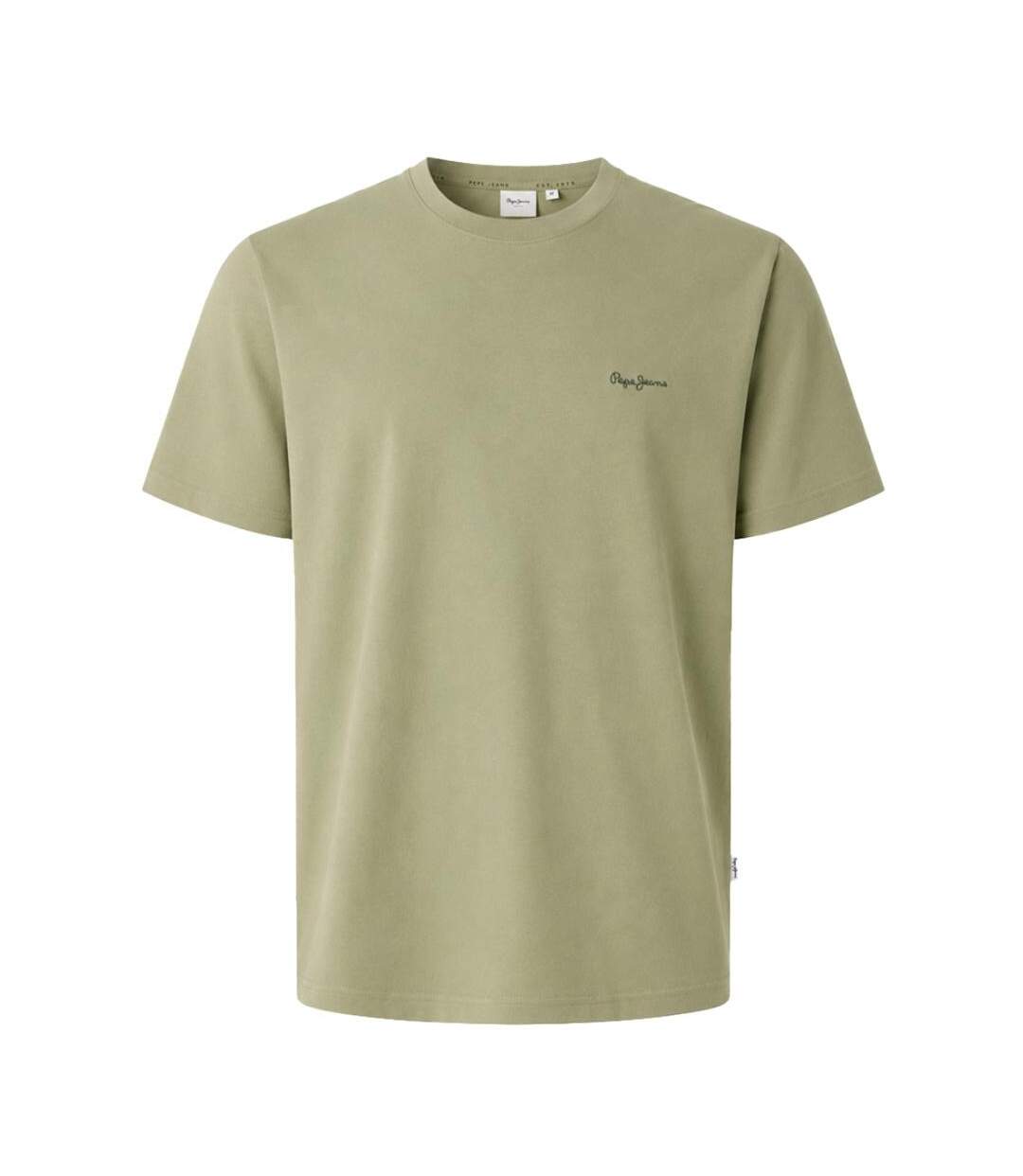 T-Shirt vert homme pepe jeans contrast connor-1