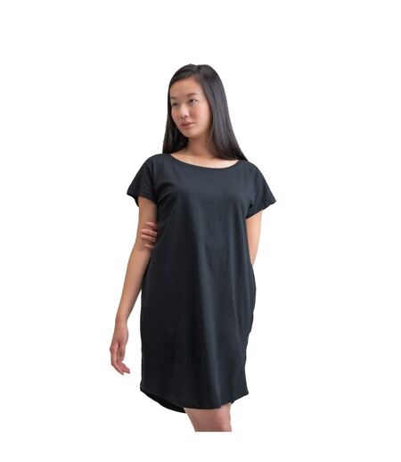 Robe t-shirt femme noir Mantis