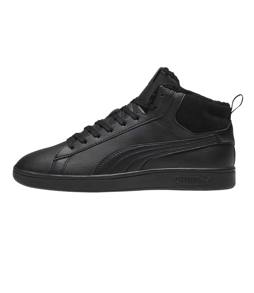 Mens Smash 3.0 Suede Water Resistant Trainers Black Grey Puma-2