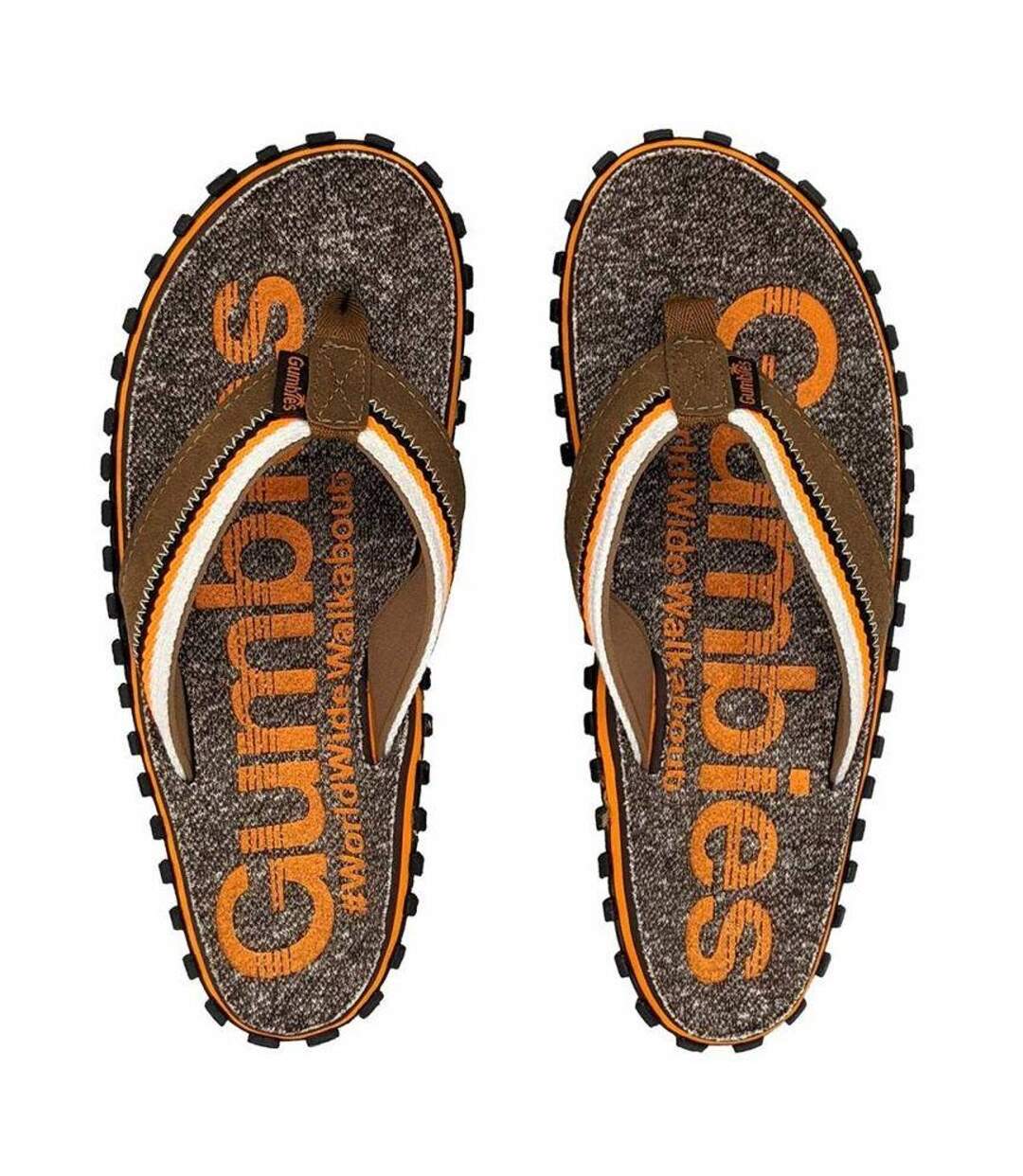 Tongs Cairns Homme Orange Gumbies-3