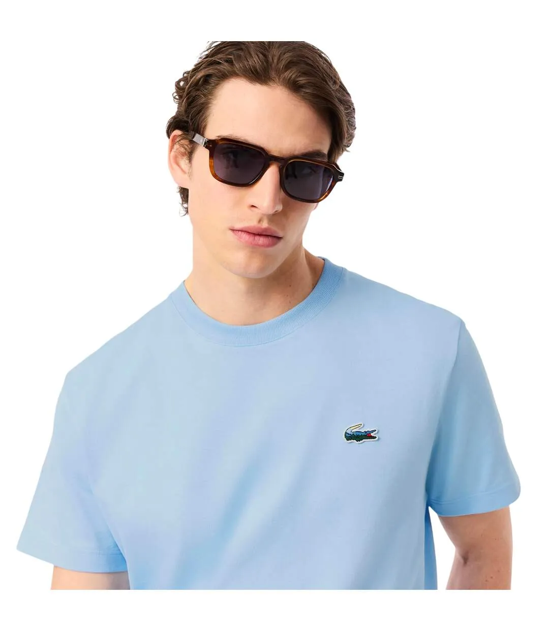 T-shirt Homme Bleu Lacoste-4