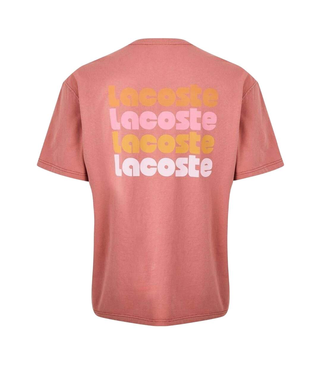 T-shirt Motif/style Imprimé Effect Ombr Homme Rouge Lacoste-2