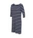 Robe décontractée paislee femme bleu marine / blanc Regatta-3