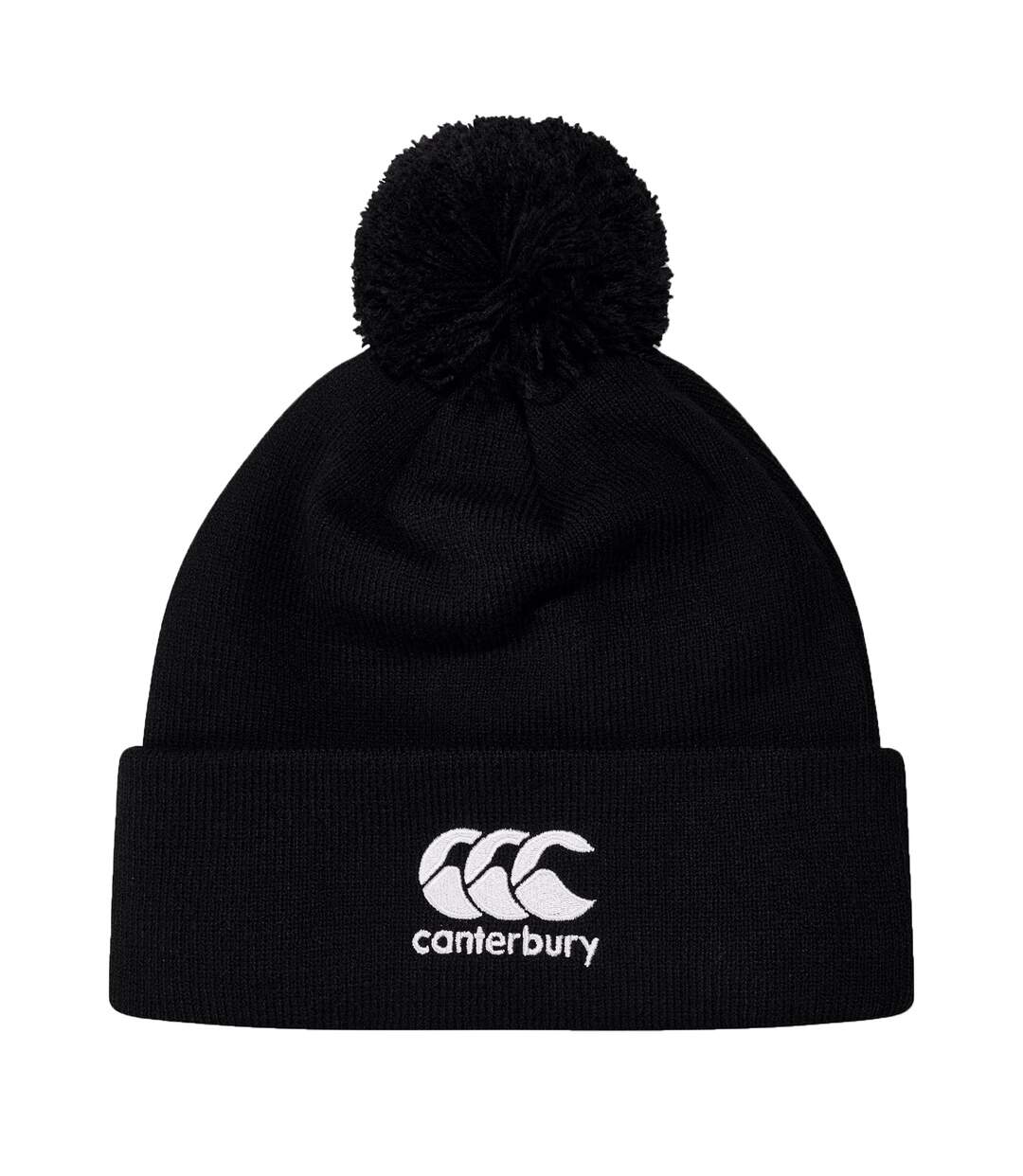 2025 Bobble Beanie Black Canterbury-1