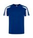 AWDis Cool Mens Contrast Moisture Wicking T-Shirt (Royal Blue/Arctic White) - UTPC5918
