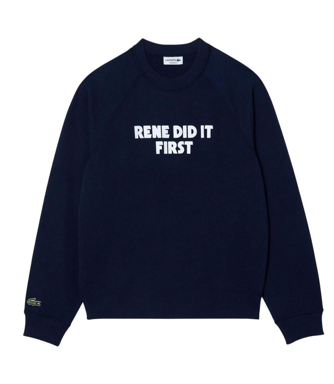 Sweat Rene Did It First Homme Bleu Marine Lacoste-2