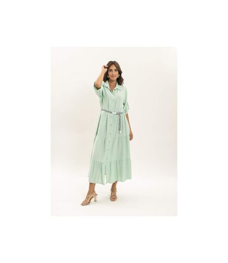 Robe chemise longue avec ceinture ITONIA - Dona X Lisa