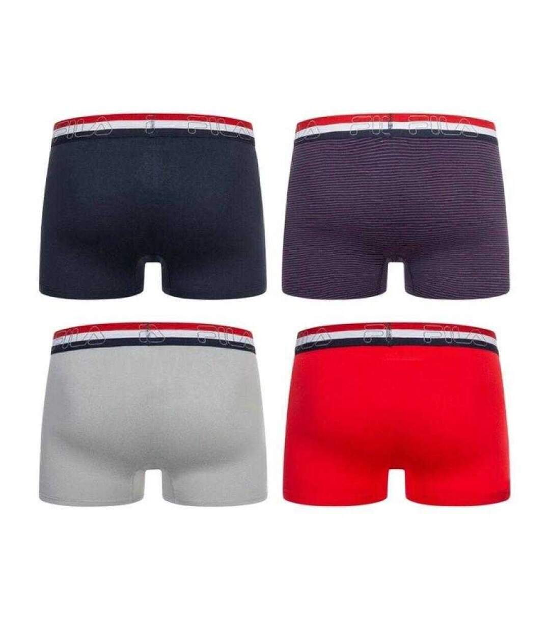 Boxers Performance Homme Bleu Marine Rouge Gris Fila-2