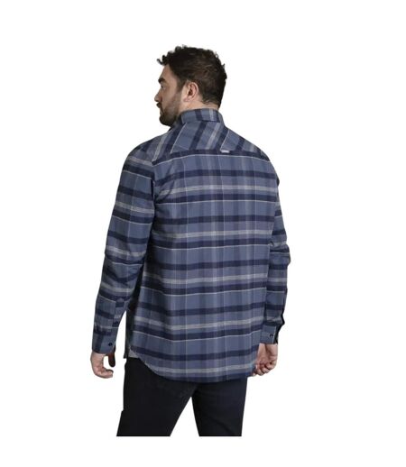 Chemise Motif/style À Carreaux D555 Shrewsbury Homme Bleu Marine Duke
