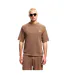 Mens Logo Knitted T-shirt Mocha Belier-4