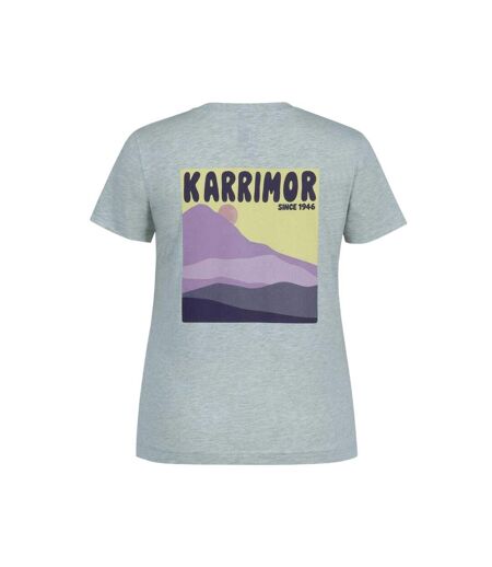 Womens/ladies Printed T-shirt Glacier Marl Karrimor