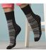 6 Paires Chaussettes Femme Coton sans Élastique-5