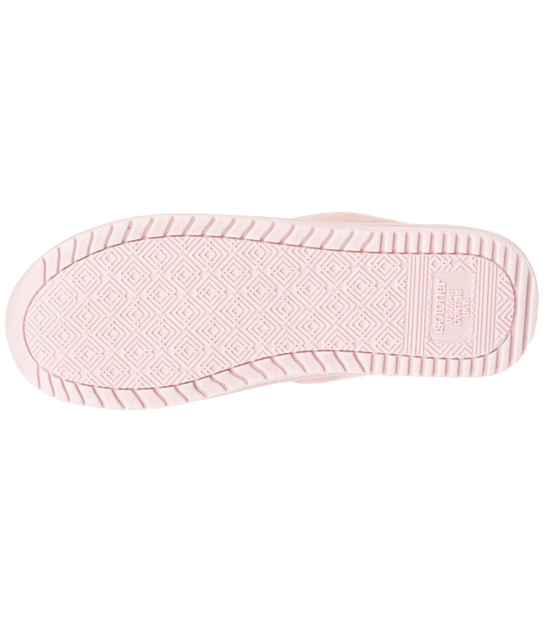 Isotoner Chaussons Mules femme jersey mousse à mémoire forme talon 3,7 cm-5