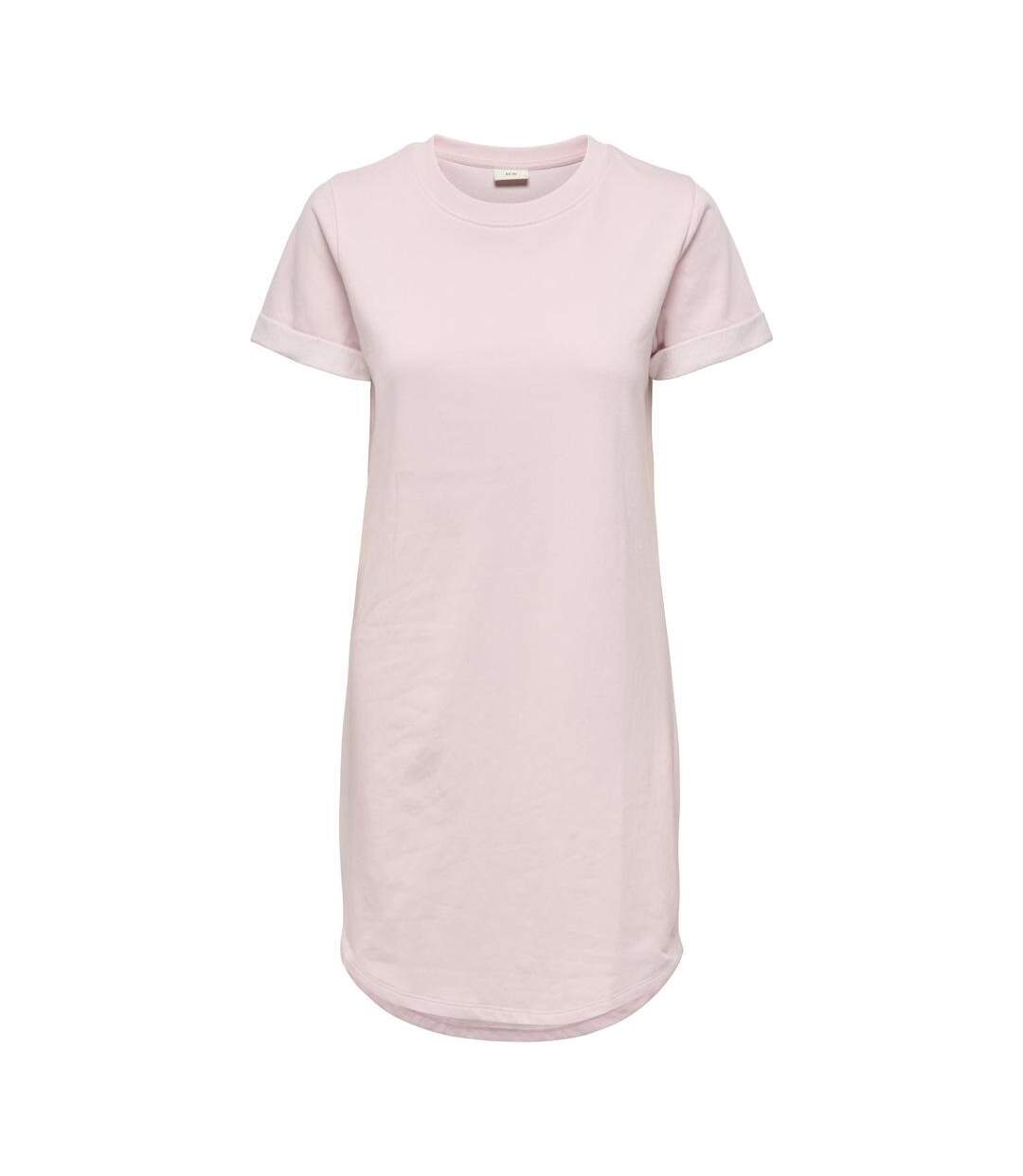 Robe sweat rose clair femme jdy ivy fpu-1