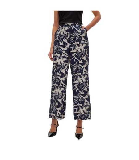 Pantalon Femme Bleu Marine Foncé Vero Moda