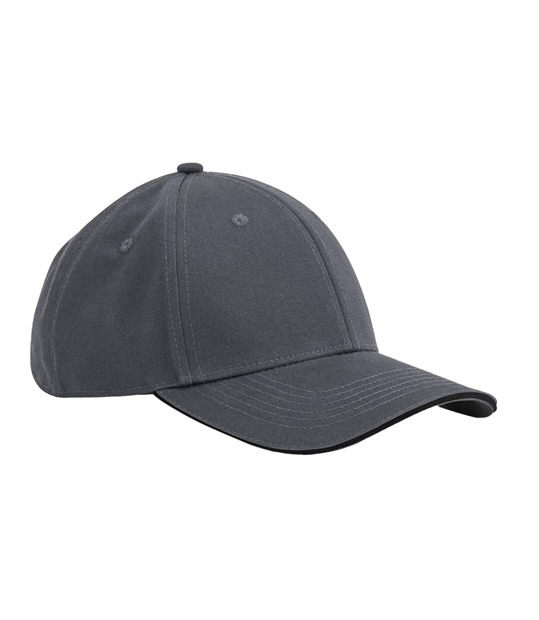 Casquette Earthaware Gris Foncé Noir Beechfield-1