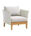 Fauteuil de jardin en aluminium et tissu Welcome