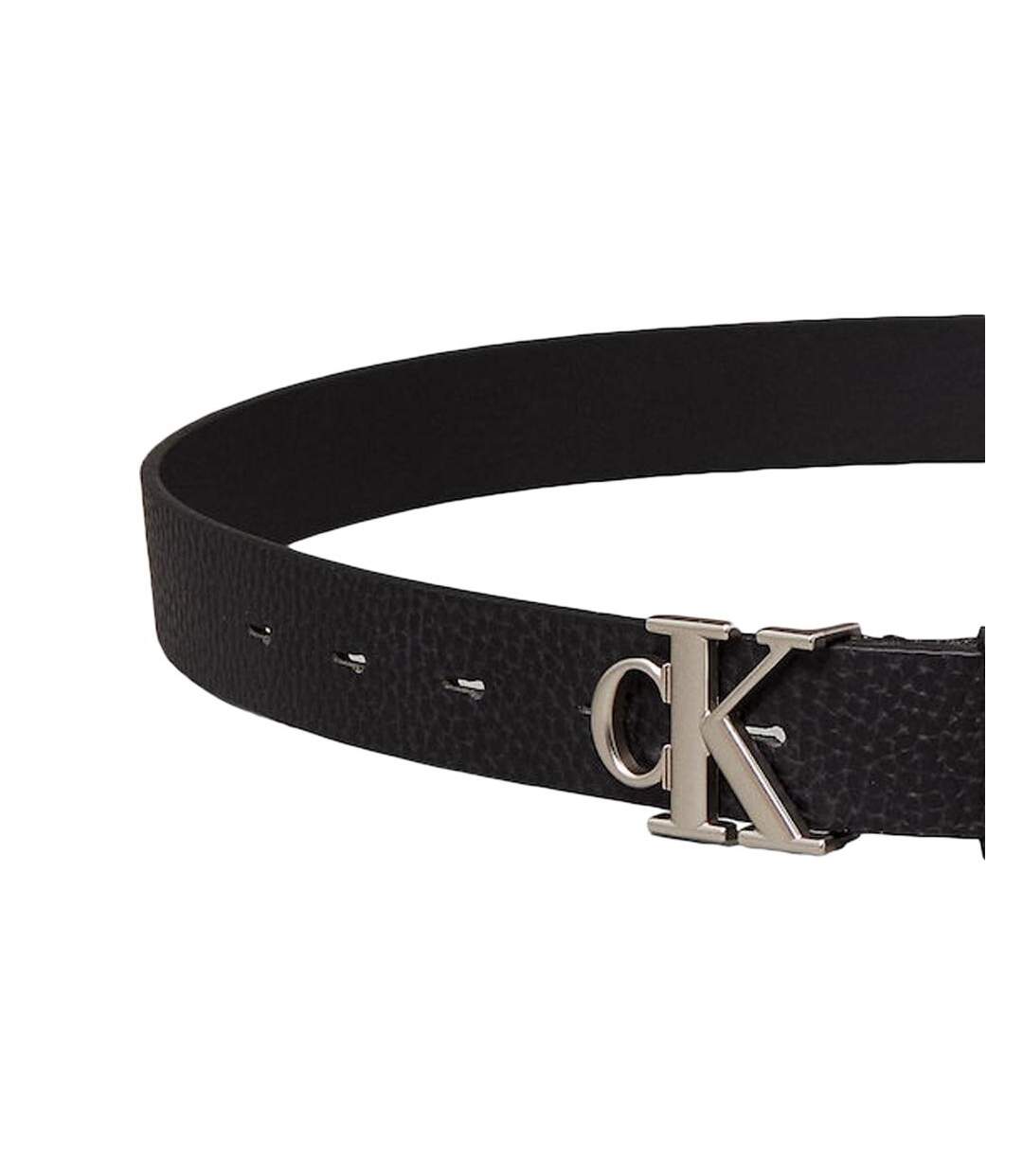 Ceinture noire femme calvin klein jeans monogram - t 100-2