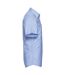 Mens oxford easy-care tailored shirt oxford blue Russell Collection