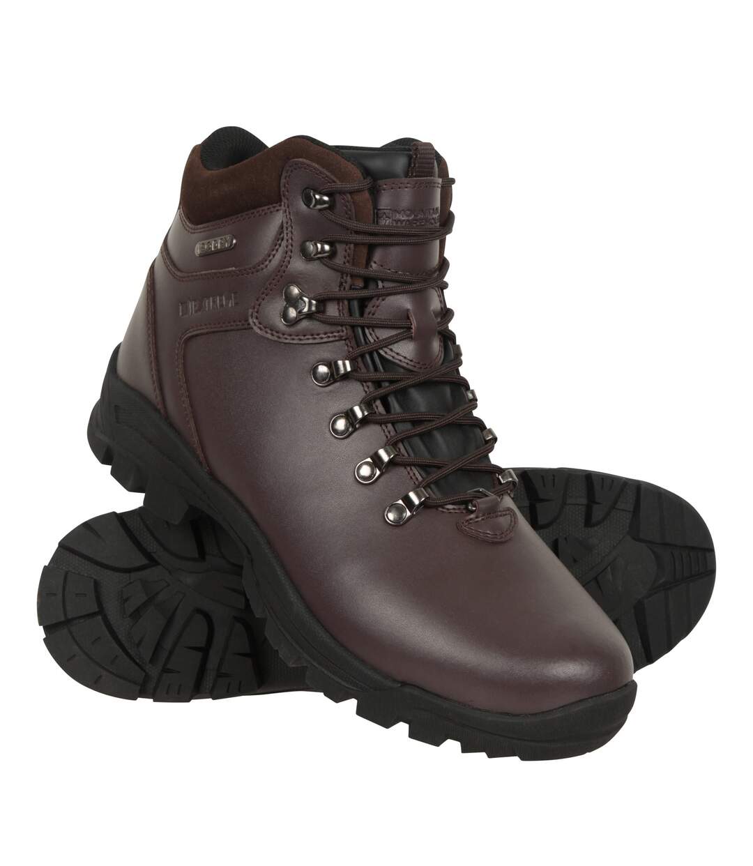 Mens Latitude Ii Extreme Leather Waterproof Walking Boots Brown Mountain Warehouse-1