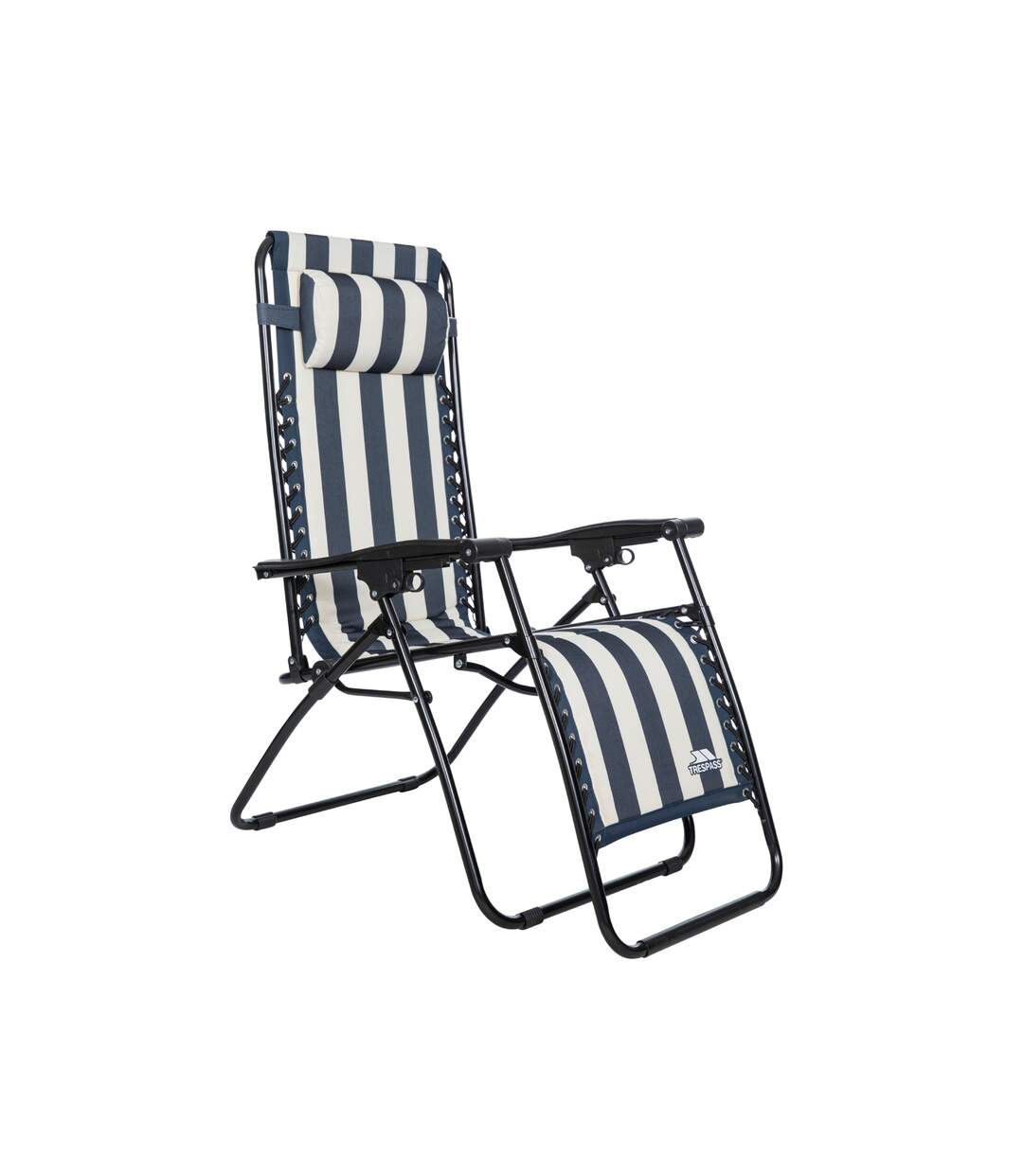 Trespass Glentilt Reclining Garden Chair/Recliner (Navy Stripe) (One Size) - UTTP584-4