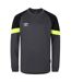 Umbro Mens Long-Sleeved Goalkeeper Jersey (Blackened Pearl/Black/Safety Yellow) - UTUO2182