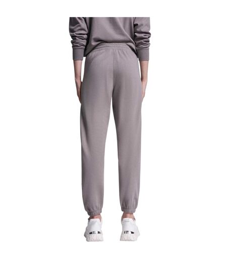 Womens/ladies Rhinestud Plain Joggers Mushroom DKNY
