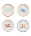 Lot de 4 Assiettes Creuses Dolce Vita 20cm Multicolore-1