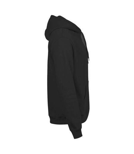 Tee Jays Mens Hooded Cotton Blend Sweatshirt (Black)