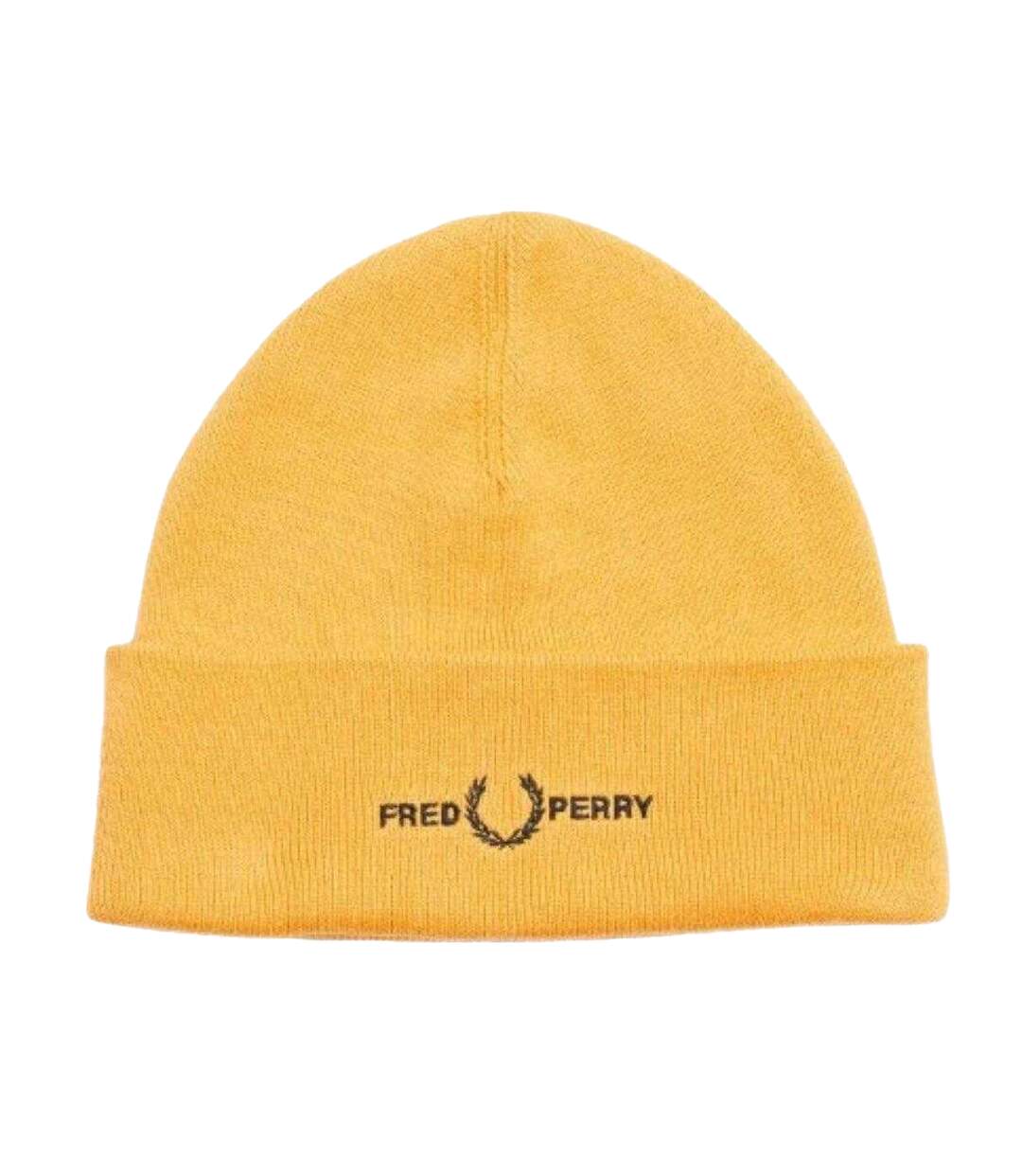 Bonnet Motif Graphique Adulte Doré Fred Perry-1