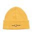 Bonnet Motif Graphique Adulte Doré Fred Perry-1