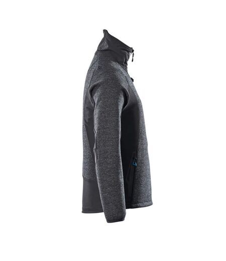 Mens Advanced Knitted Full Zip Jacket Black Mascot