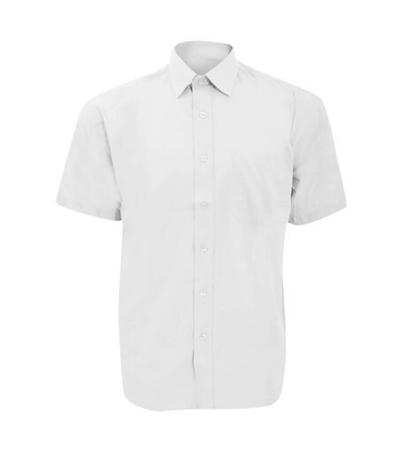 Chemise À Manches Courtes En Popeline  Collection Pour Homme Blanc Russell