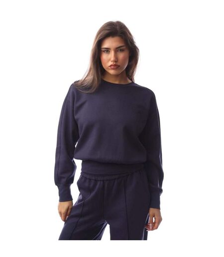 Womens/ladies Relaxed Fit Sweatshirt Blue Emporio Armani