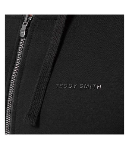 Sweat Zippée Noir Homme Teddy Smith Hoody
